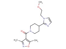 1-[(3,5-dimethylisoxazol-4-yl)carbonyl]-4-[1-(2-methoxyethyl)-1H-imidazol-2-yl]piperidine