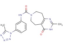 2-methyl-N-[3-(5-methyl-1H-tetrazol-1-yl)phenyl]-4-oxo-3,4,5,6,8,9-hexahydro-7H-pyrimido[4,5-d]azepine-7-carboxamide