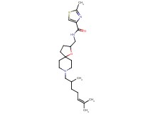 N-{[8-(2,6-dimethyl-5-hepten-1-yl)-1-oxa-8-azaspiro[4.5]dec-2-yl]methyl}-2-methyl-1,3-thiazole-4-carboxamide