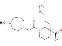 3-(3-methoxypropyl)-1-[(4-methyl-1,4-diazepan-1-yl)acetyl]-3-piperidinecarboxylic acid