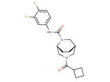 (1S*,5R*)-3-(cyclobutylcarbonyl)-N-(3,4-difluorophenyl)-3,6-diazabicyclo[3.2.2]nonane-6-carboxamide