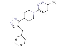 3-[4-(4-benzyl-1H-pyrazol-5-yl)piperidin-1-yl]-6-methylpyridazine
