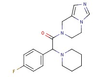 7-[(4-fluorophenyl)(piperidin-1-yl)acetyl]-5,6,7,8-tetrahydroimidazo[1,5-a]pyrazine