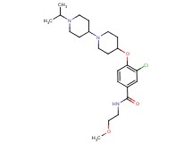 3-chloro-4-[(1'-isopropyl-1,4'-bipiperidin-4-yl)oxy]-N-(2-methoxyethyl)benzamide
