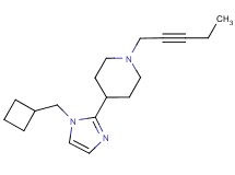 4-[1-(cyclobutylmethyl)-1H-imidazol-2-yl]-1-(2-pentyn-1-yl)piperidine