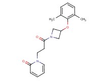 1-{3-[3-(2,6-dimethylphenoxy)-1-azetidinyl]-3-oxopropyl}-2(1H)-pyridinone