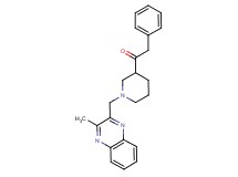 1-{1-[(3-methyl-2-quinoxalinyl)methyl]-3-piperidinyl}-2-phenylethanone