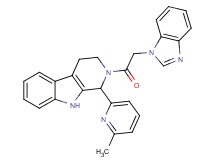 2-(1H-benzimidazol-1-ylacetyl)-1-(6-methyl-2-pyridinyl)-2,3,4,9-tetrahydro-1H-beta-carboline