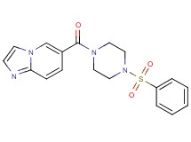 6-{[4-(phenylsulfonyl)piperazin-1-yl]carbonyl}imidazo[1,2-a]pyridine