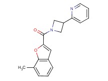 2-{1-[(7-methyl-1-benzofuran-2-yl)carbonyl]-3-azetidinyl}pyridine