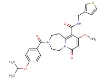3-(4-isopropoxybenzoyl)-9-methoxy-7-oxo-N-(3-thienylmethyl)-1,2,3,4,5,7-hexahydropyrido[1,2-d][1,4]diazepine-10-carboxamide