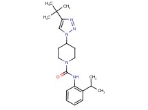 4-(4-tert-butyl-1H-1,2,3-triazol-1-yl)-N-(2-isopropylphenyl)piperidine-1-carboxamide