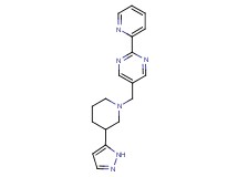 5-{[3-(1H-pyrazol-5-yl)piperidin-1-yl]methyl}-2-pyridin-2-ylpyrimidine