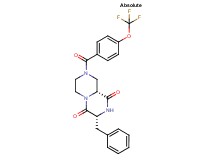 (3R,9aR)-3-benzyl-8-[4-(trifluoromethoxy)benzoyl]tetrahydro-2H-pyrazino[1,2-a]pyrazine-1,4(3H,6H)-dione