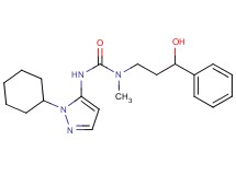 N'-(1-cyclohexyl-1H-pyrazol-5-yl)-N-(3-hydroxy-3-phenylpropyl)-N-methylurea