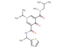 N-isobutyl-1-isopropyl-N-methyl-4-oxo-N'-[1-(2-thienyl)ethyl]-1,4-dihydro-3,5-pyridinedicarboxamide