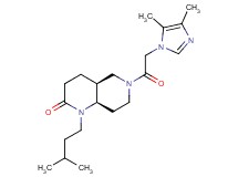 (4aS*,8aR*)-6-[(4,5-dimethyl-1H-imidazol-1-yl)acetyl]-1-(3-methylbutyl)octahydro-1,6-naphthyridin-2(1H)-one