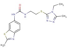N-{2-[(4-ethyl-5-methyl-4H-1,2,4-triazol-3-yl)thio]ethyl}-N'-(2-methyl-1,3-benzothiazol-6-yl)urea