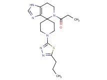 5-propionyl-1'-(5-propyl-1,3,4-thiadiazol-2-yl)-1,5,6,7-tetrahydrospiro[imidazo[4,5-c]pyridine-4,4'-piperidine]