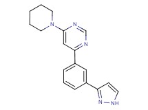 4-(1-piperidinyl)-6-[3-(1H-pyrazol-3-yl)phenyl]pyrimidine trifluoroacetate