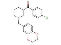 (4-chlorophenyl)[1-(2,3-dihydro-1,4-benzodioxin-6-ylmethyl)-3-piperidinyl]methanone