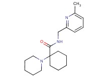 N-[(6-methylpyridin-2-yl)methyl]-1-piperidin-1-ylcyclohexanecarboxamide