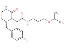 2-[1-(4-fluorobenzyl)-3-oxo-2-piperazinyl]-N-(3-isopropoxypropyl)acetamide