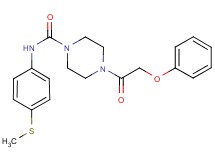 N-[4-(methylthio)phenyl]-4-(phenoxyacetyl)piperazine-1-carboxamide