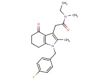 N-ethyl-2-[1-(4-fluorobenzyl)-2-methyl-4-oxo-4,5,6,7-tetrahydro-1H-indol-3-yl]-N-methylacetamide