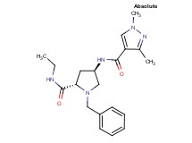 (4R)-1-benzyl-4-{[(1,3-dimethyl-1H-pyrazol-4-yl)carbonyl]amino}-N-ethyl-L-prolinamide