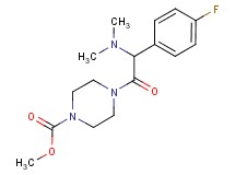 methyl 4-[(dimethylamino)(4-fluorophenyl)acetyl]-1-piperazinecarboxylate