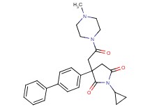 3-(4-biphenylyl)-1-cyclopropyl-3-[2-(4-methyl-1-piperazinyl)-2-oxoethyl]-2,5-pyrrolidinedione