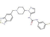 N-{1-[1-(2,1,3-benzothiadiazol-5-ylmethyl)-4-piperidinyl]-1H-pyrazol-5-yl}-N'-(3-fluorophenyl)urea