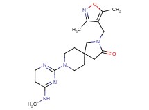 2-[(3,5-dimethylisoxazol-4-yl)methyl]-8-[4-(methylamino)pyrimidin-2-yl]-2,8-diazaspiro[4.5]decan-3-one