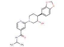 2-[(3S*,4S*)-4-(1,3-benzodioxol-5-yl)-3-hydroxypiperidin-1-yl]-N-isopropylisonicotinamide