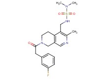 N'-({7-[(3-fluorophenyl)acetyl]-3-methyl-5,6,7,8-tetrahydro-2,7-naphthyridin-4-yl}methyl)-N,N-dimethylsulfamide