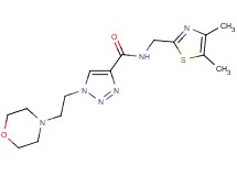 N-[(4,5-dimethyl-1,3-thiazol-2-yl)methyl]-1-[2-(4-morpholinyl)ethyl]-1H-1,2,3-triazole-4-carboxamide