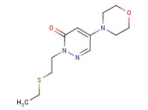 2-[2-(ethylthio)ethyl]-5-(4-morpholinyl)-3(2H)-pyridazinone