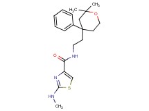 N-[2-(2,2-dimethyl-4-phenyltetrahydro-2H-pyran-4-yl)ethyl]-2-(methylamino)-1,3-thiazole-4-carboxamide