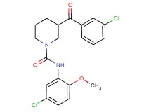3-(3-chlorobenzoyl)-N-(5-chloro-2-methoxyphenyl)-1-piperidinecarboxamide
