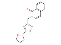 2-{[5-(tetrahydrofuran-2-yl)-1,2,4-oxadiazol-3-yl]methyl}isoquinolin-1(2H)-one