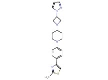 1-[4-(2-methyl-1,3-thiazol-4-yl)phenyl]-4-[3-(1H-pyrazol-1-yl)azetidin-1-yl]piperidine