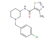 N-[1-(4-chlorobenzyl)-3-piperidinyl]-4-methyl-1,3-thiazole-5-carboxamide