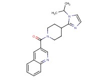 3-{[4-(1-isopropyl-1H-imidazol-2-yl)-1-piperidinyl]carbonyl}quinoline