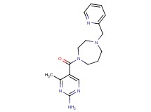 4-methyl-5-{[4-(pyridin-2-ylmethyl)-1,4-diazepan-1-yl]carbonyl}pyrimidin-2-amine