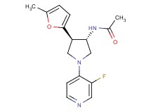 N-[(3S*,4R*)-1-(3-fluoro-4-pyridinyl)-4-(5-methyl-2-furyl)-3-pyrrolidinyl]acetamide