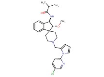N-((2R*,3R*)-1'-{[1-(5-chloro-2-pyridinyl)-1H-pyrrol-2-yl]methyl}-2-methoxy-2,3-dihydrospiro[indene-1,4'-piperidin]-3-yl)-2-methylpropanamide