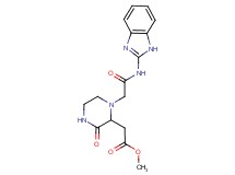 methyl {1-[2-(1H-benzimidazol-2-ylamino)-2-oxoethyl]-3-oxopiperazin-2-yl}acetate