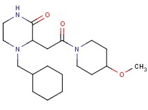 4-(cyclohexylmethyl)-3-[2-(4-methoxy-1-piperidinyl)-2-oxoethyl]-2-piperazinone