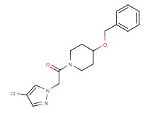 4-(benzyloxy)-1-[(4-chloro-1H-pyrazol-1-yl)acetyl]piperidine